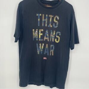 AKOO Mens T-shirt This Means War Hip-Hop Streetwear XL